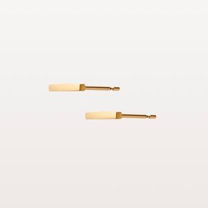 Aurate Midi Gold Bar Earring 14K Yellow